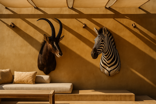 African taxidermy mounts