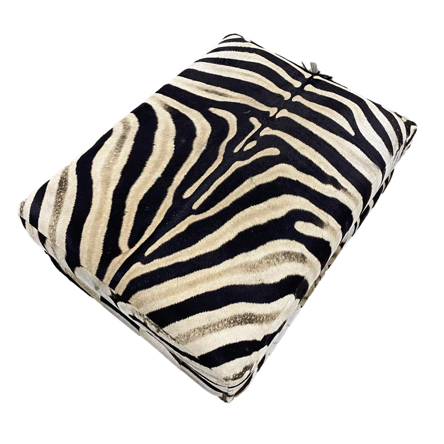 30"x 40" Zebra Hide Ottoman ( No Legs)
