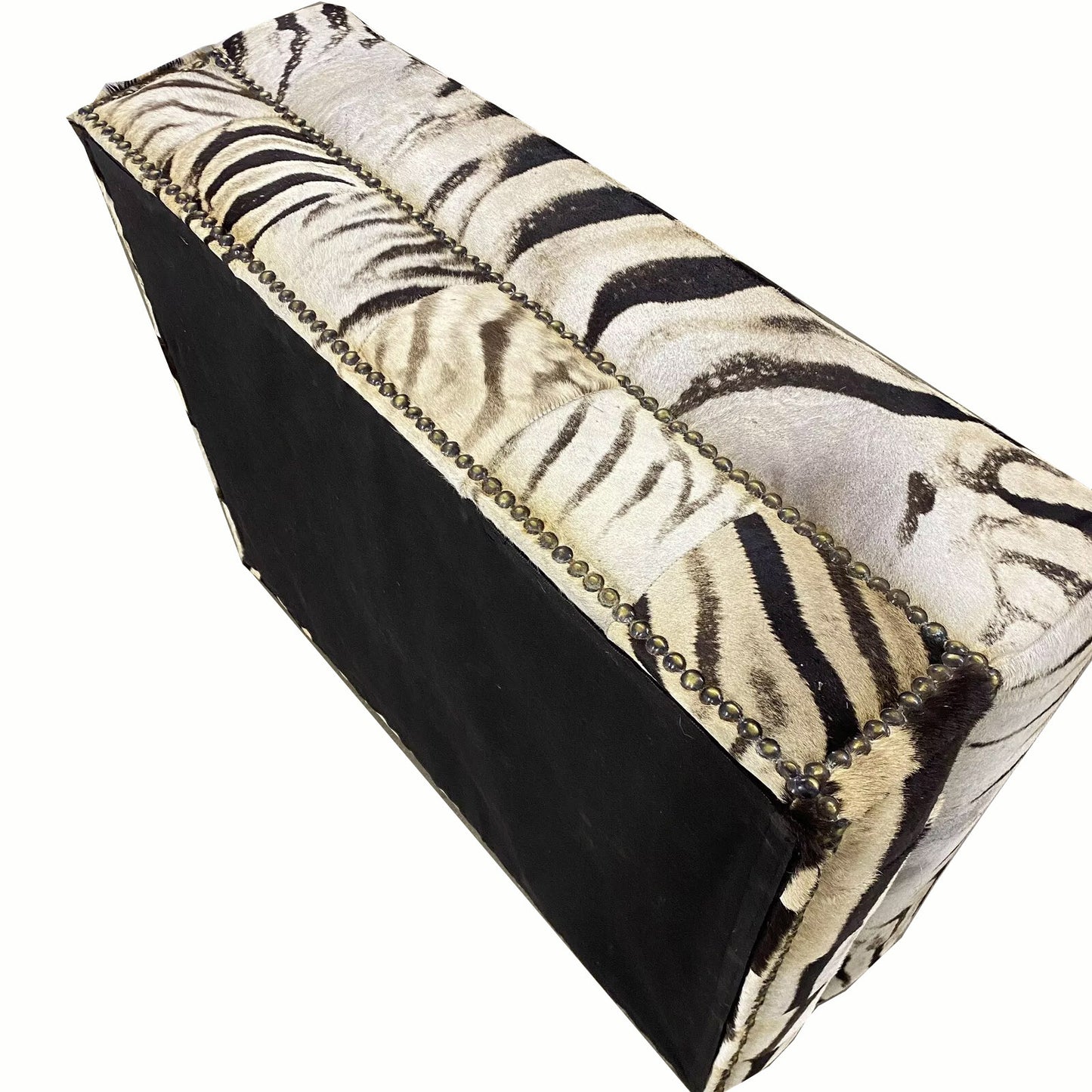 30"x 40" Zebra Hide Ottoman ( No Legs)