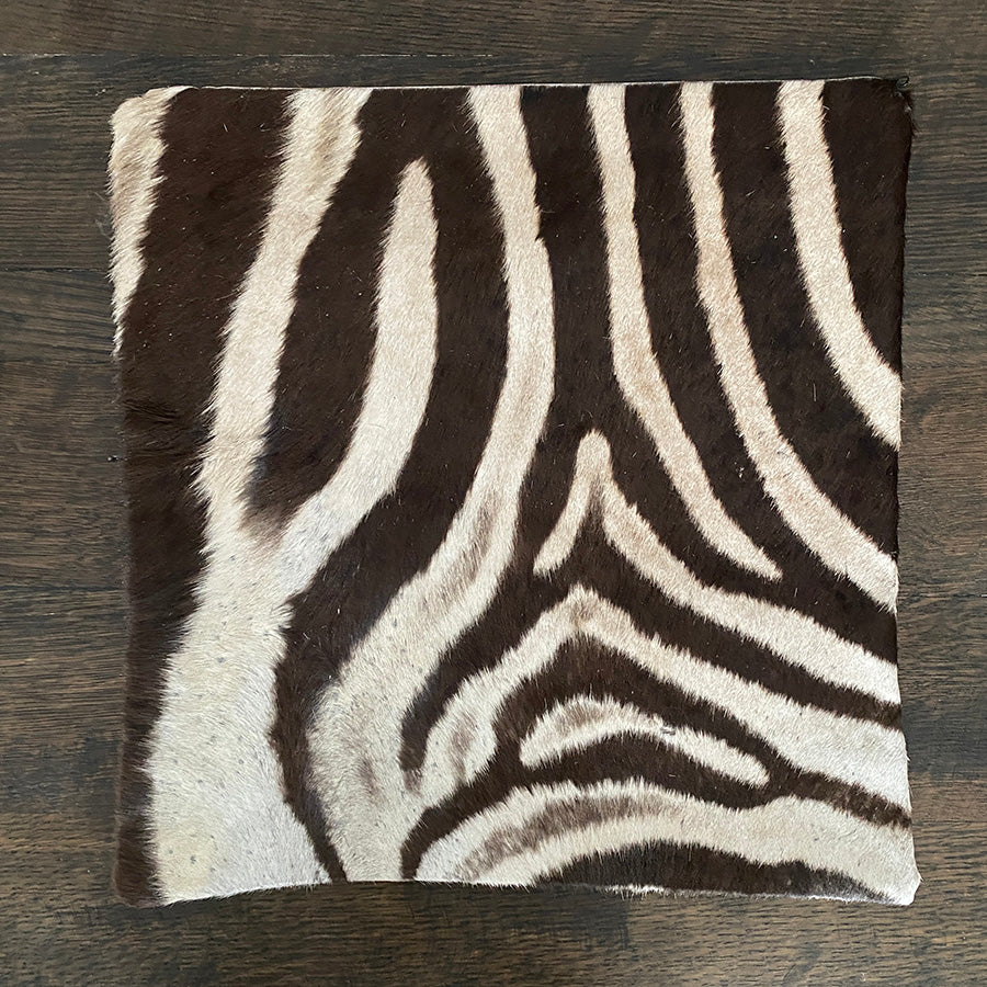 16" Zebra Hide Pillow Cover 06