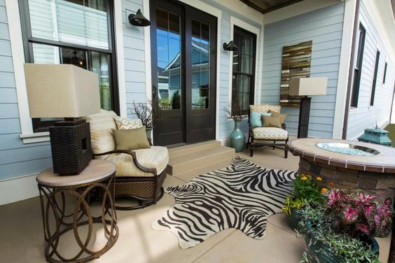 Create a Dream Outdoor Oasis with Zebra Hide Decor