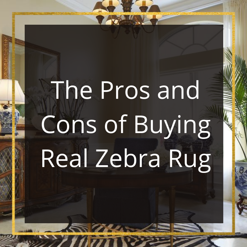 The Pros and Cons of Buying Real Zebra Rug
