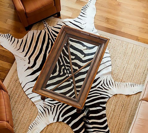 4 Ways to decorate your interior using a Real Zebra Hide Rug