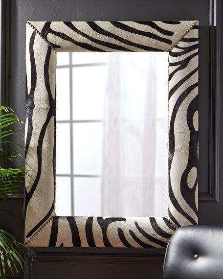 Zebra Skin Mirror Frames - The Hottest Craze in Home Decor