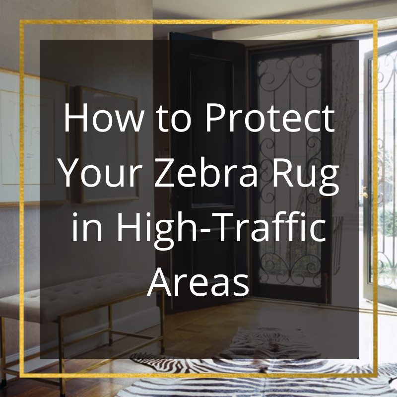 Protecting Your Zebra Rug in High-Traffic Areas