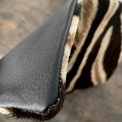 Zebra skin pillow