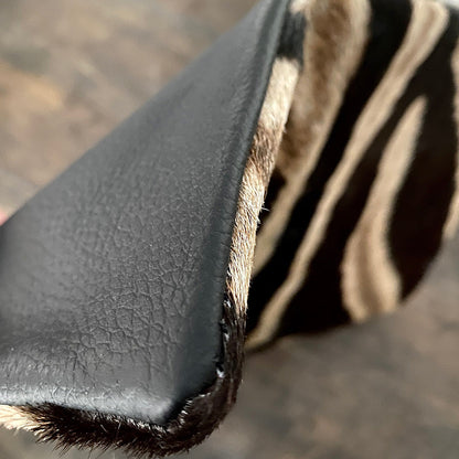 Zebra skin pillow