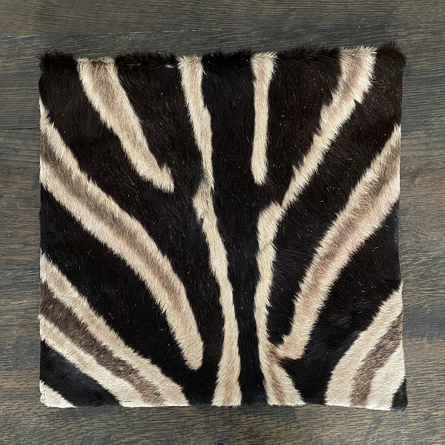 Zebra skin pillow