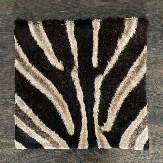 Zebra skin pillow