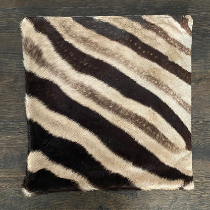 16" Zebra Hide Pillow Cover 07