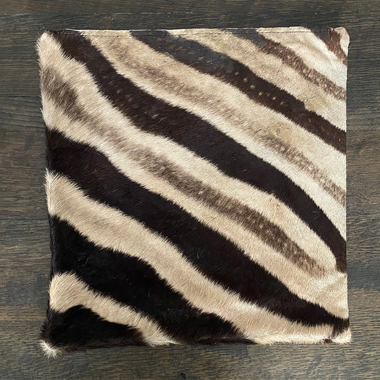 16" Zebra Hide Pillow Cover 07