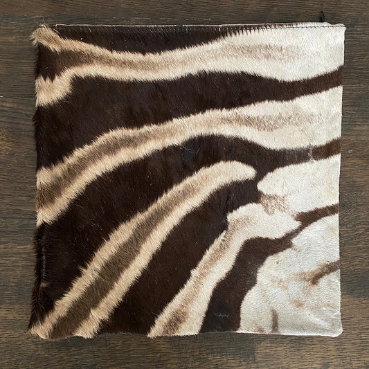 16" Zebra Hide Pillow Cover 09
