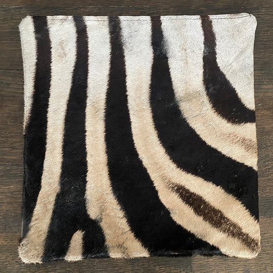 16" Zebra Hide Pillow Cover 11