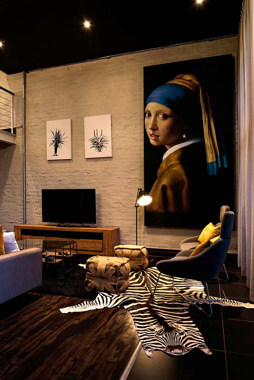 real zebra hide interior design