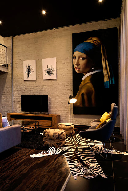 real zebra hide interior design
