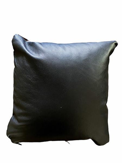 Zebra hide pillow rear