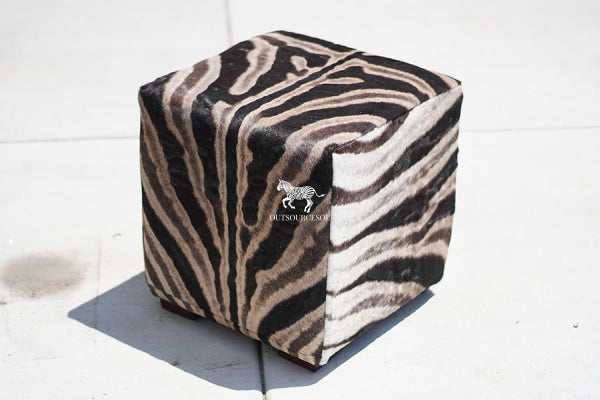 zebra skin stool