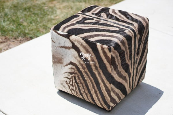 zebra skin stool