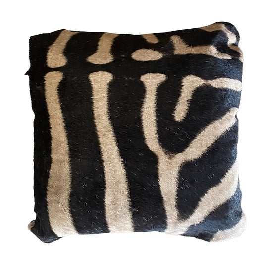 Zebra skin pillow