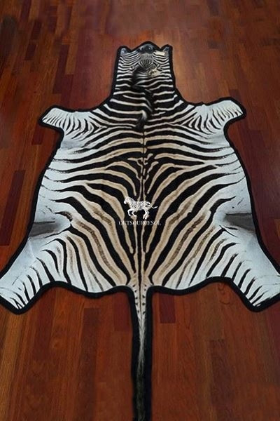 Zebra Head Skin Rug Zebra Skin Rug - Collection of Trophy, Grade A and Grade B Zebra Hide ...